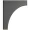Ekena Millwork 1 3/4"W x 10"D x 12"H Clarksville Wood Vintage Decor Bracket, Black BKTWD02X10X12CVBL - alternate 2